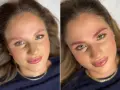 Przed i po: insta brows z efektem ombre. Piękne, naturalne brwi, które podkreślają spojrzenie.