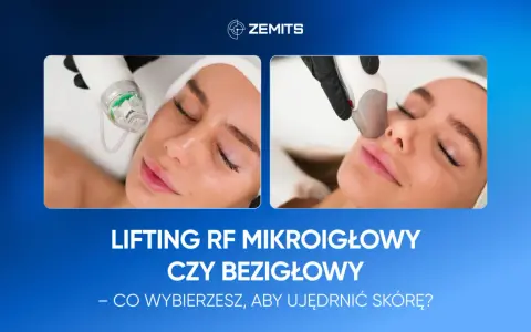 Dwa ujęcia zabiegu liftingu RF na twarz. Wybierz vivace zabieg dla jędrnej skóry.
